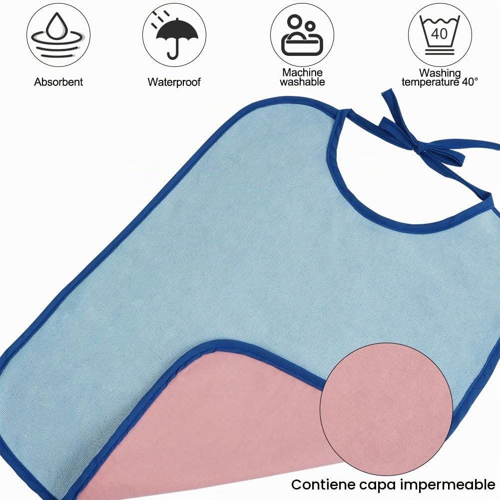 HOTUT Baberos Bebe Recien Nacido Algodón, Baberos Impermeables de Algodón, Absorbente Baberos Drool, Fáciles de Poner y Quitar, Unisex Bebé