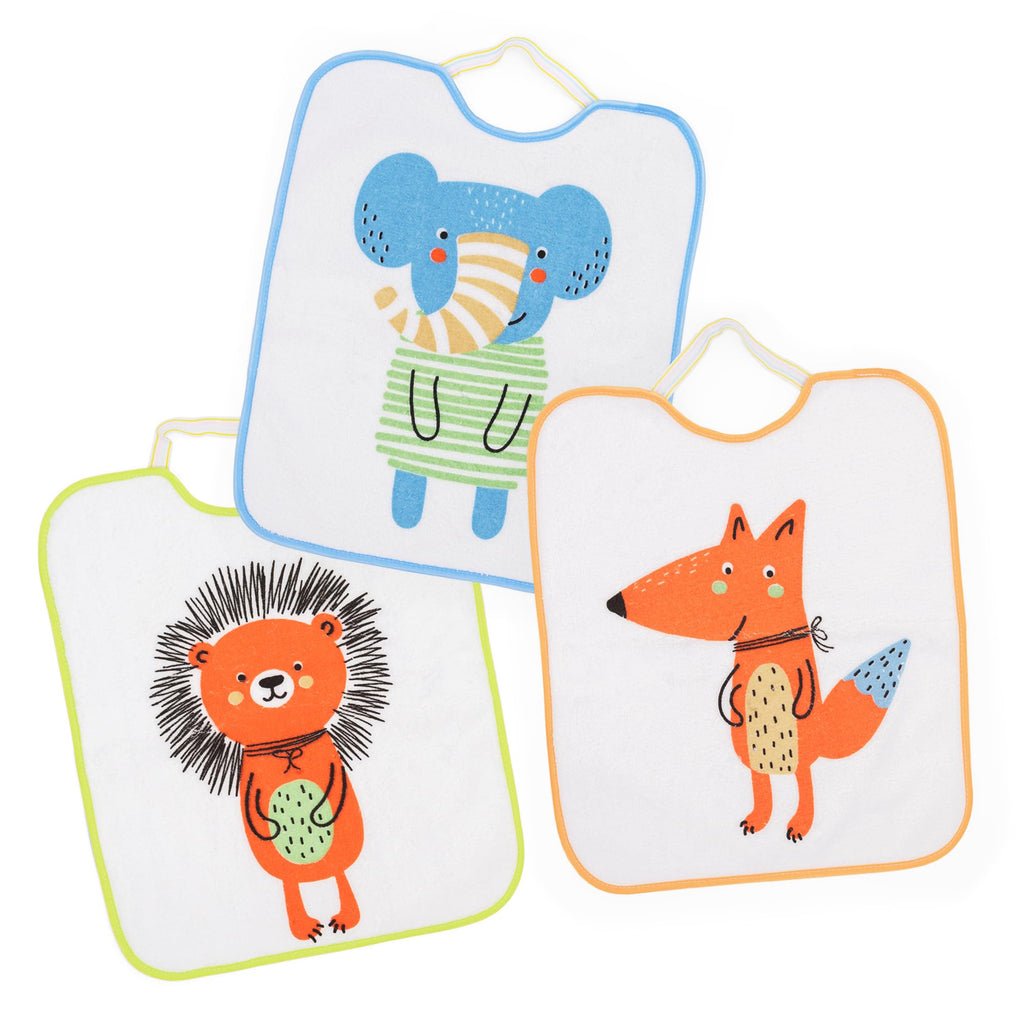 Ti TIN Pack 3 Baberos Bebé Impermeables 31x38 cm, +12 Meses