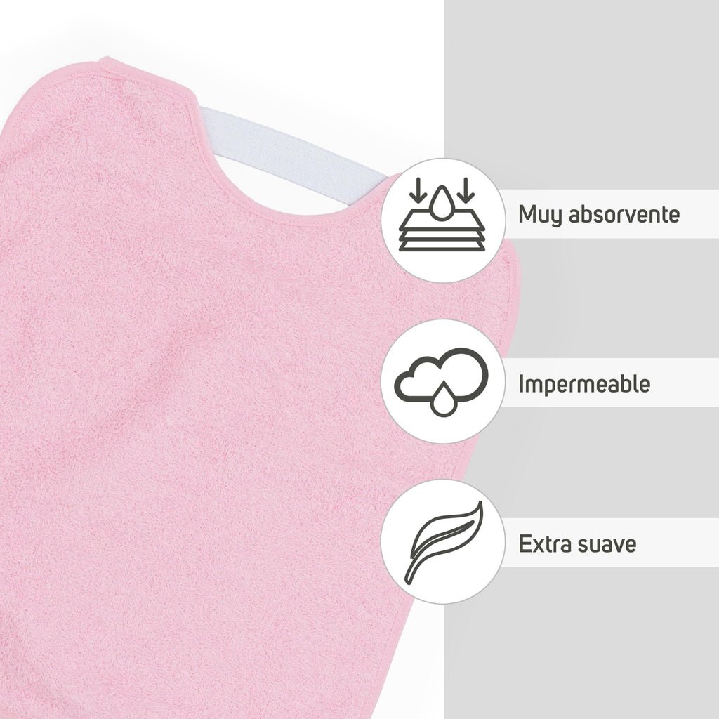 Ti TIN Pack 3 Baberos Bebé Impermeables 31x38 cm, +12 Meses