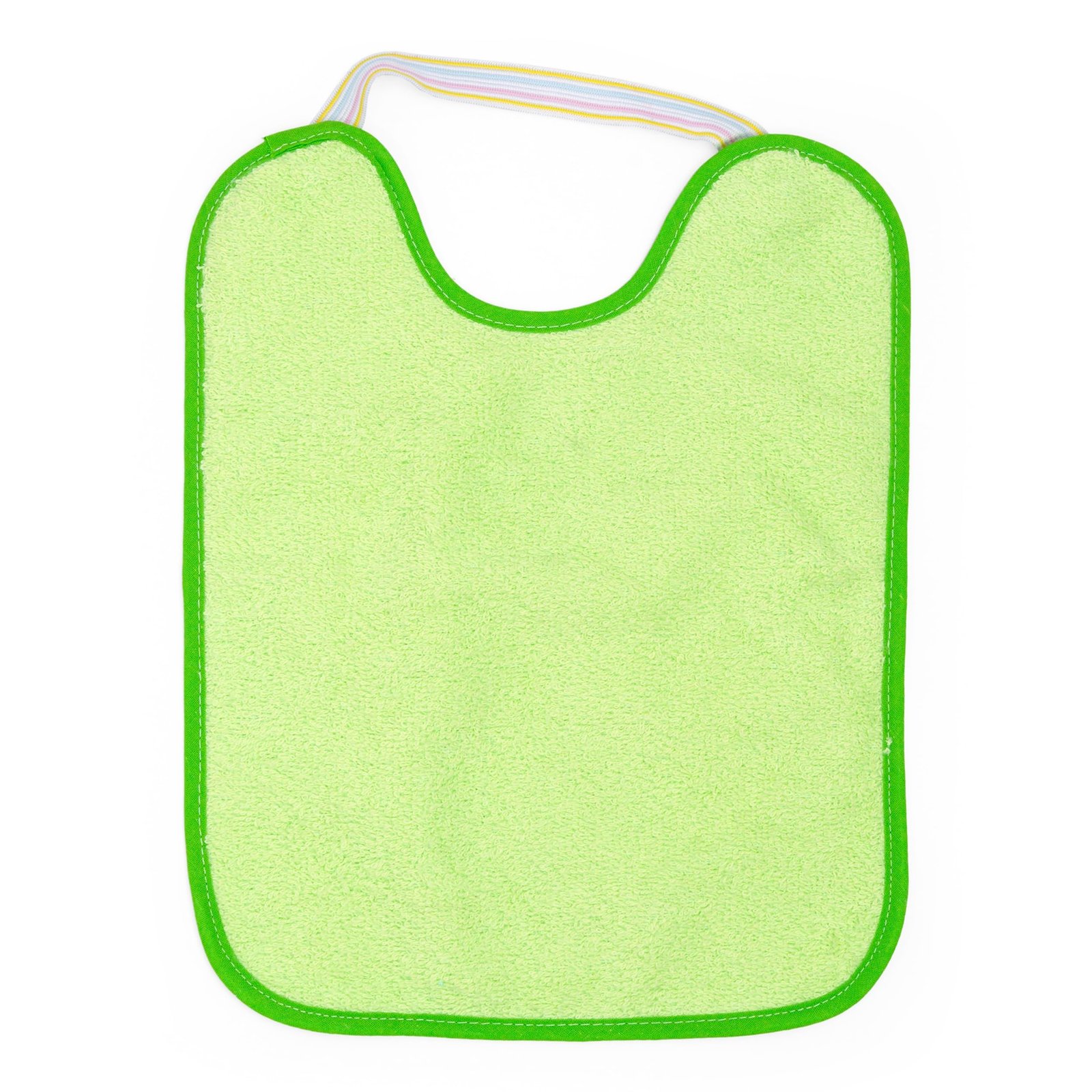 Ti TIN Pack 4 Baberos Bebé Impermeables 31x24 cm, 6-12 Meses | 90% Rizo Algodón Suave y Absorvente, Ideal Guardería, Ajustable con Goma Elástica, Lavadora y Secadora