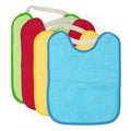 Ti TIN Pack 4 Baberos Bebé Impermeables 31x24 cm, 6-12 Meses | 90% Rizo Algodón Suave y Absorvente, Ideal Guardería, Ajustable con Goma Elástica, Lavadora y Secadora